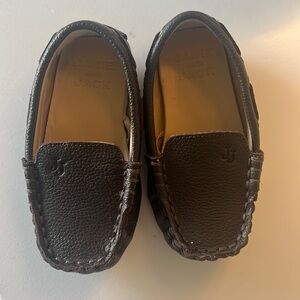 Brand new Janie and Jack, brown leather driving shoe.